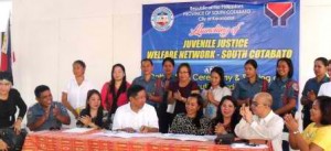 DSWD commends SoCot for organizing the network handling CICL  signing of eo